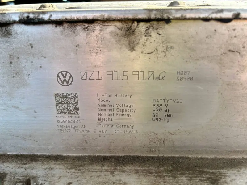 Volkswagen ID.4 82 kWh pack named in NHTSA 26V030 battery pack