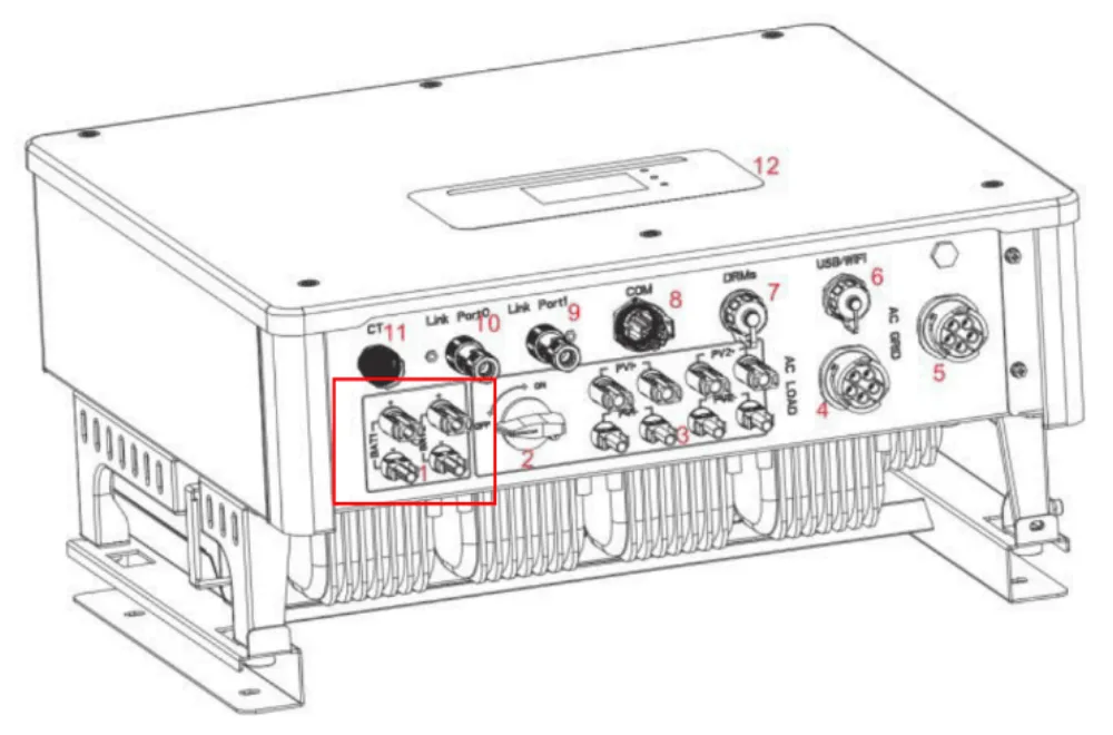 Sofar HYD 5K...20KTL-3PH Hybrid inverter, three-phase battery pack